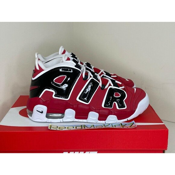 Nike Air More Uptempo Bulls Red GS Youth 415082 600 - Picture 4 of 5